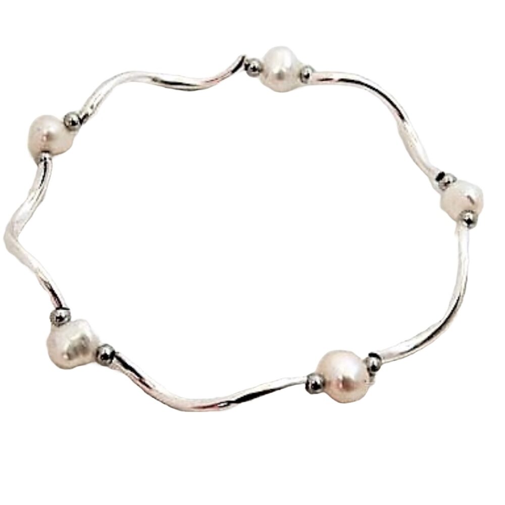 Pearl Stretchable Bracelet - White (BA-903518)