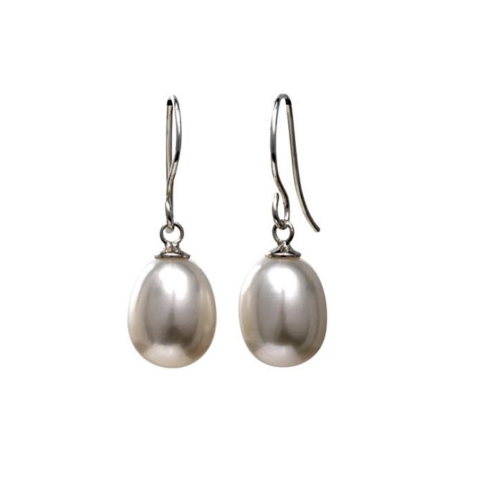 Single Pearl Sterling Earrings (ER-905077)