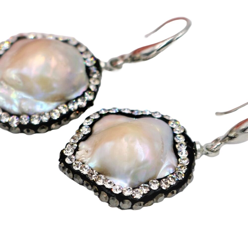 Baroque Pearl with Swarovski Earrings (ER-907506)