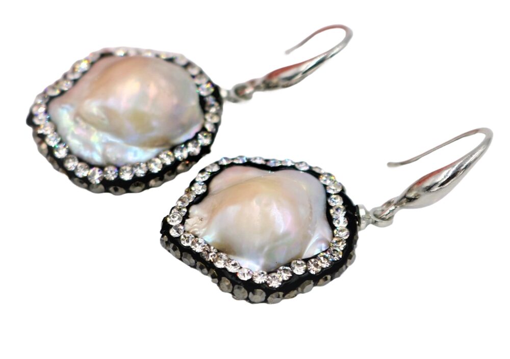 Baroque Pearl with Swarovski Earrings (ER-907506)