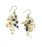 Hand Wired Pearl with Beautiful CZ Earrings (ERM-903274)