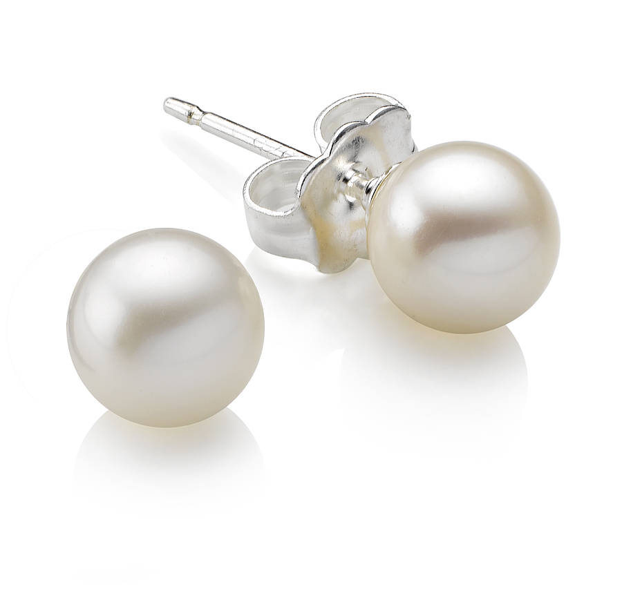 12-13 mm Freshwater Cultured Pearl Stud Earrings (ES0031)