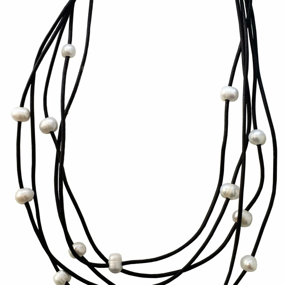 Bohemian Multi Strands Leather Necklace (LN-903297)