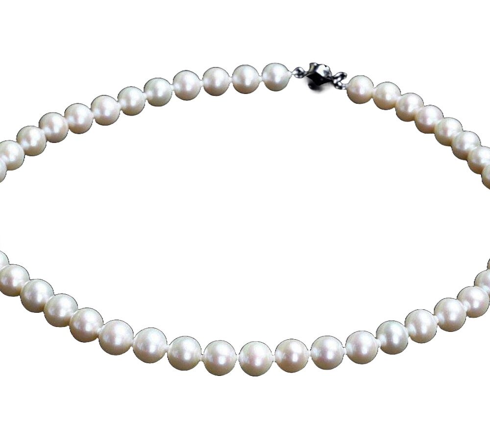 White Pearl Necklace (PN-800068)