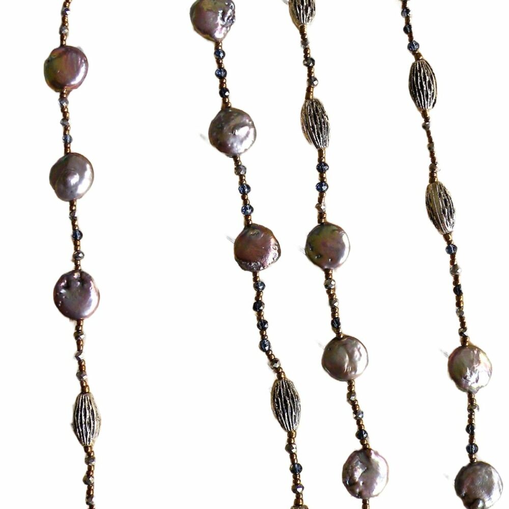 Opera Coin Pearl Necklace (NLM-2503-25)