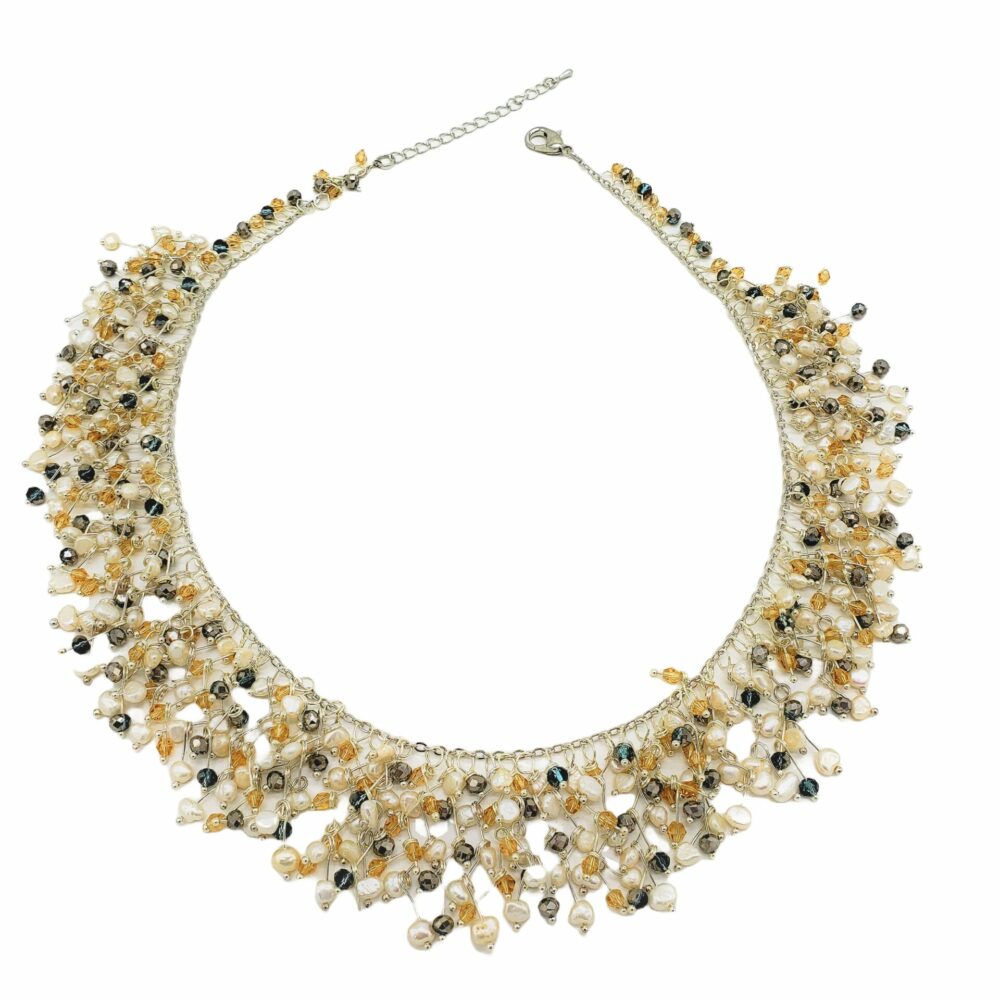 Galaxy Seed Pearl Necklace (NLM-903273)