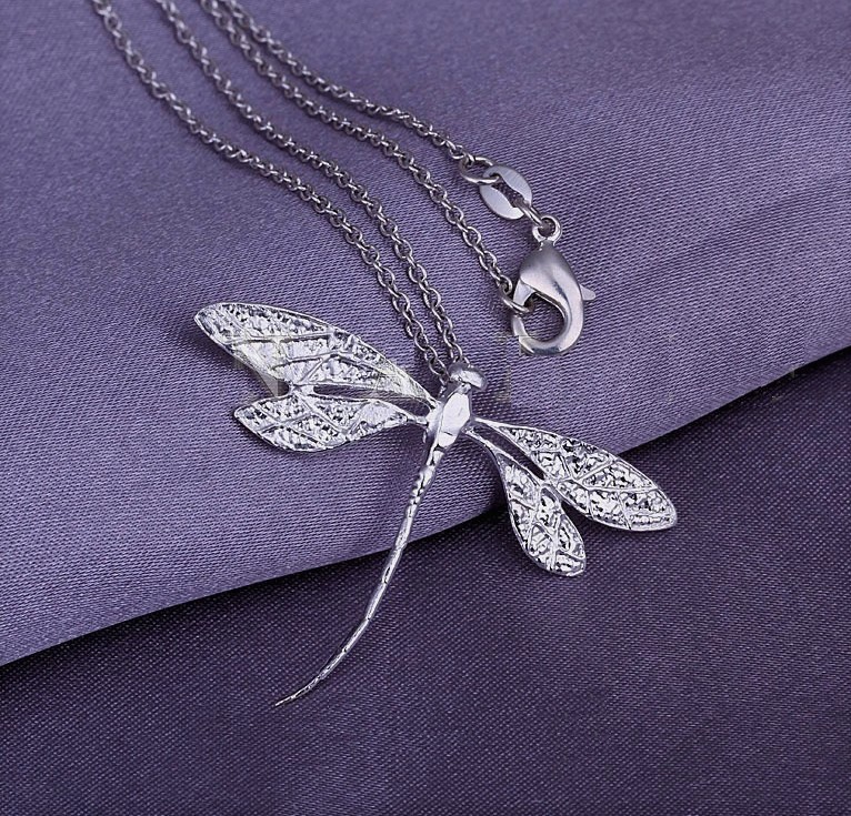 925 Sterling Silver Dragonfly Pendant (PD-903407)