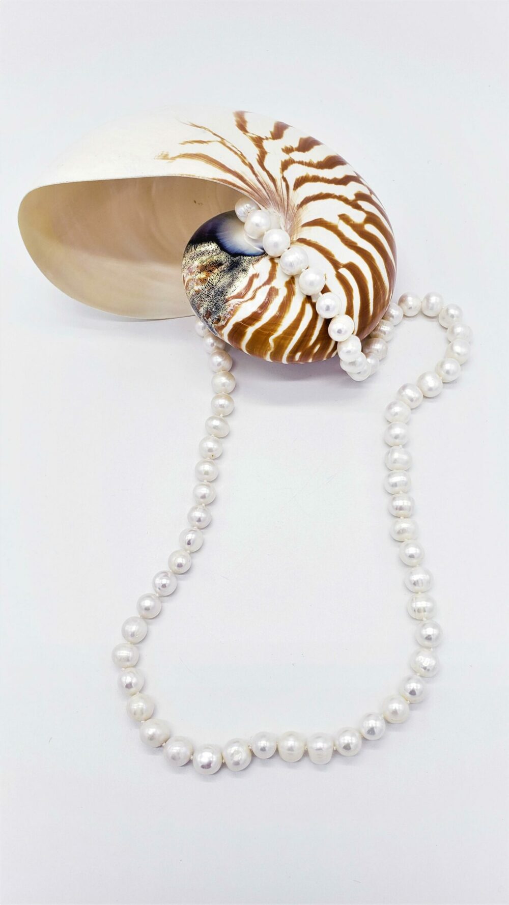 Classic Long Strand Pearl Necklace - PN-800013