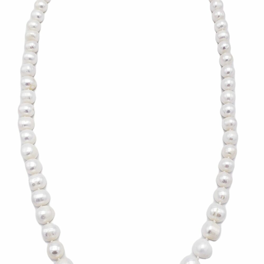 Classic Long Strand Pearl Necklace - PN-800013