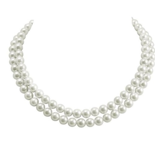 Classic Double Strand Pearl Necklace