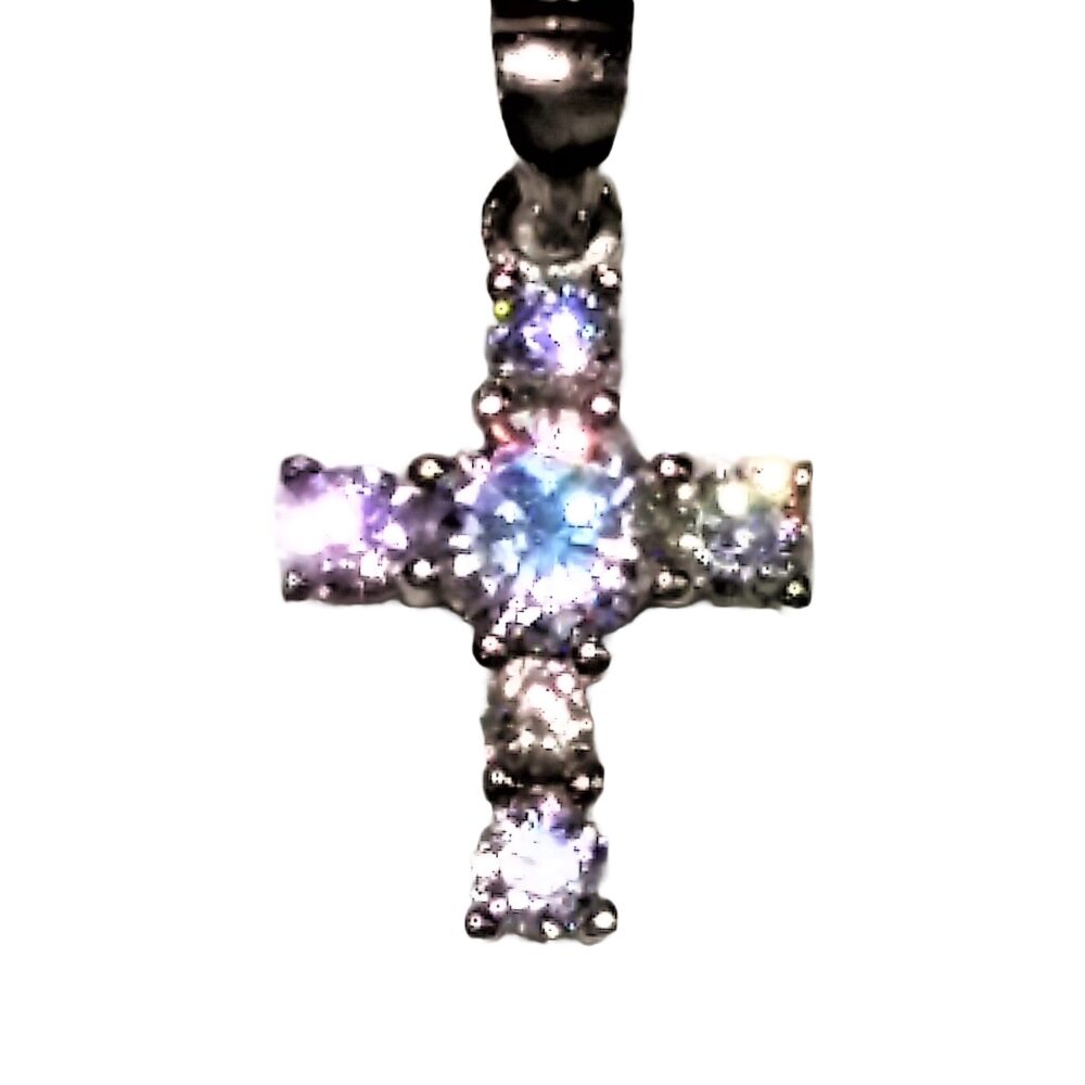 Kids Swarovski Sterling Silver Cross (SP-903319)