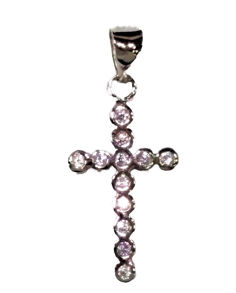 CZ Cross Sterling Silver (SN-905006)