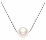 Single Pearl Sterling Silver Necklace -White (SN-905122)