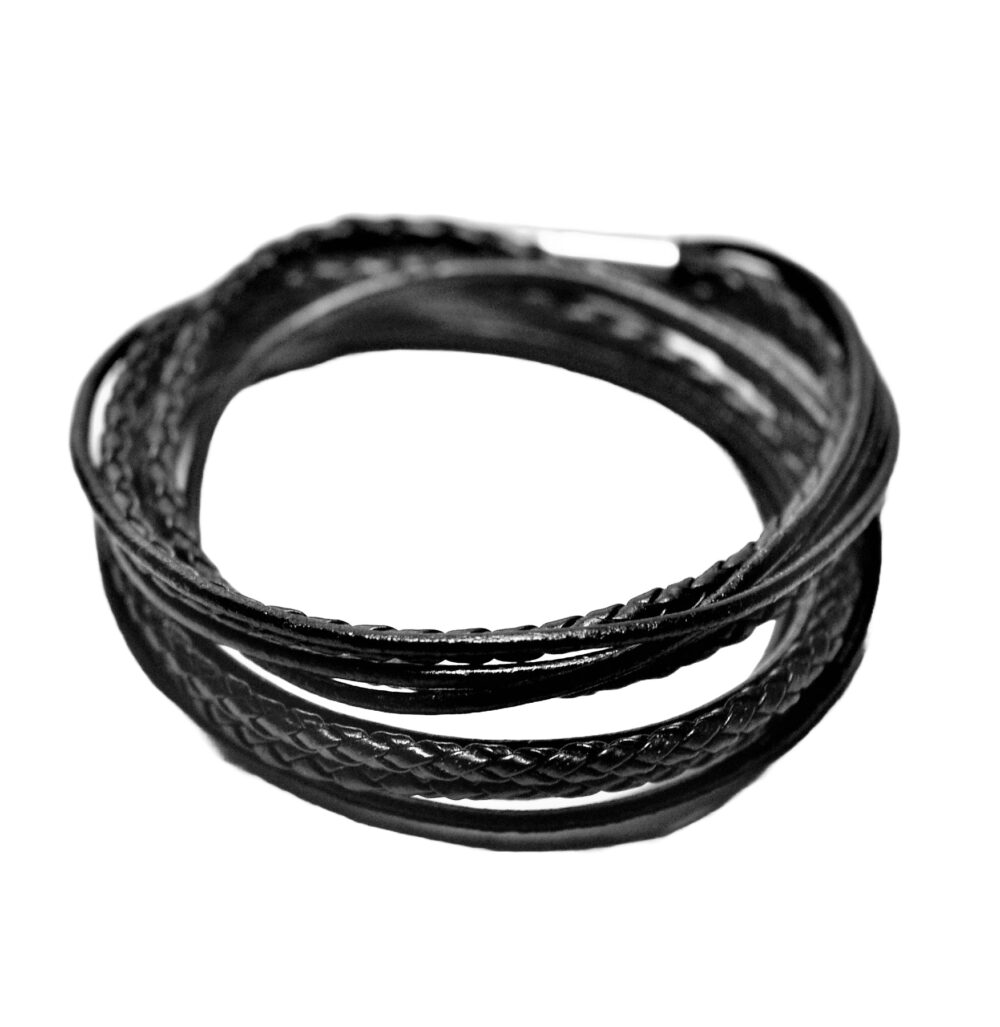 BOHO Multi Strands Necklace / Bracelet - Black (LBN-903044)