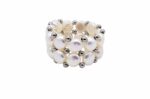 White Double Pearl Ring - White (PR-200708)